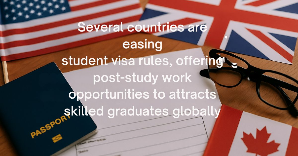 Abroad Study Consultancy Kerala highlights eased student visa rules and global work options.